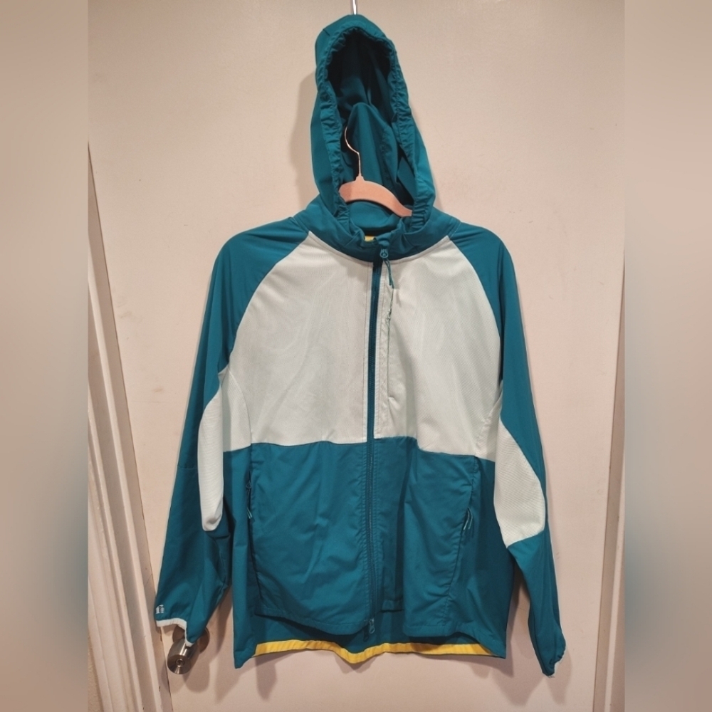 Bonobos Fielder Men's Mixed Media Packable Hooded Lightweight Jacket L Outdoor